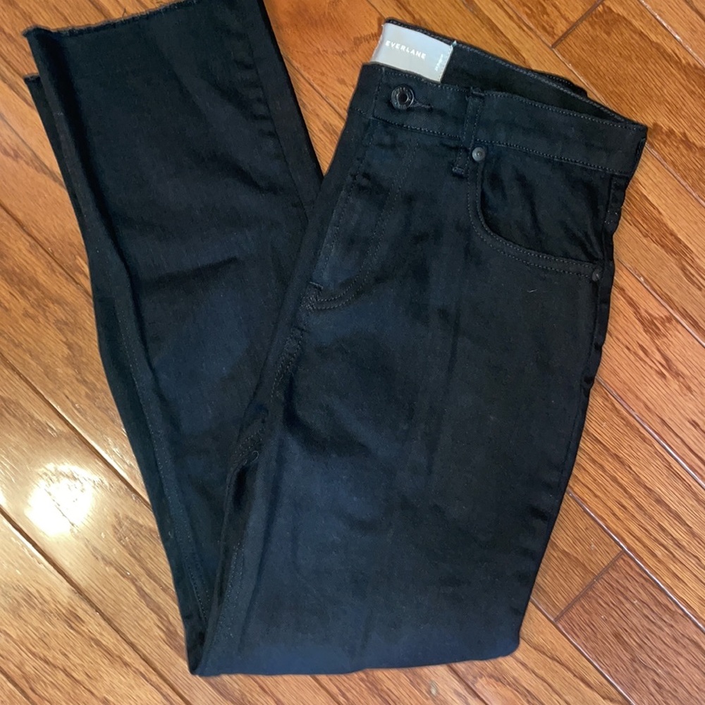EVERLANE 29 Black jeans 8 classic straight leg 5 pocket style New no tags